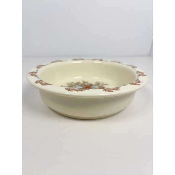 Bunnykins vintage ceramic bowl - peach tree - Royal Doulton Bone China c 1936 - Picture 5 of 7